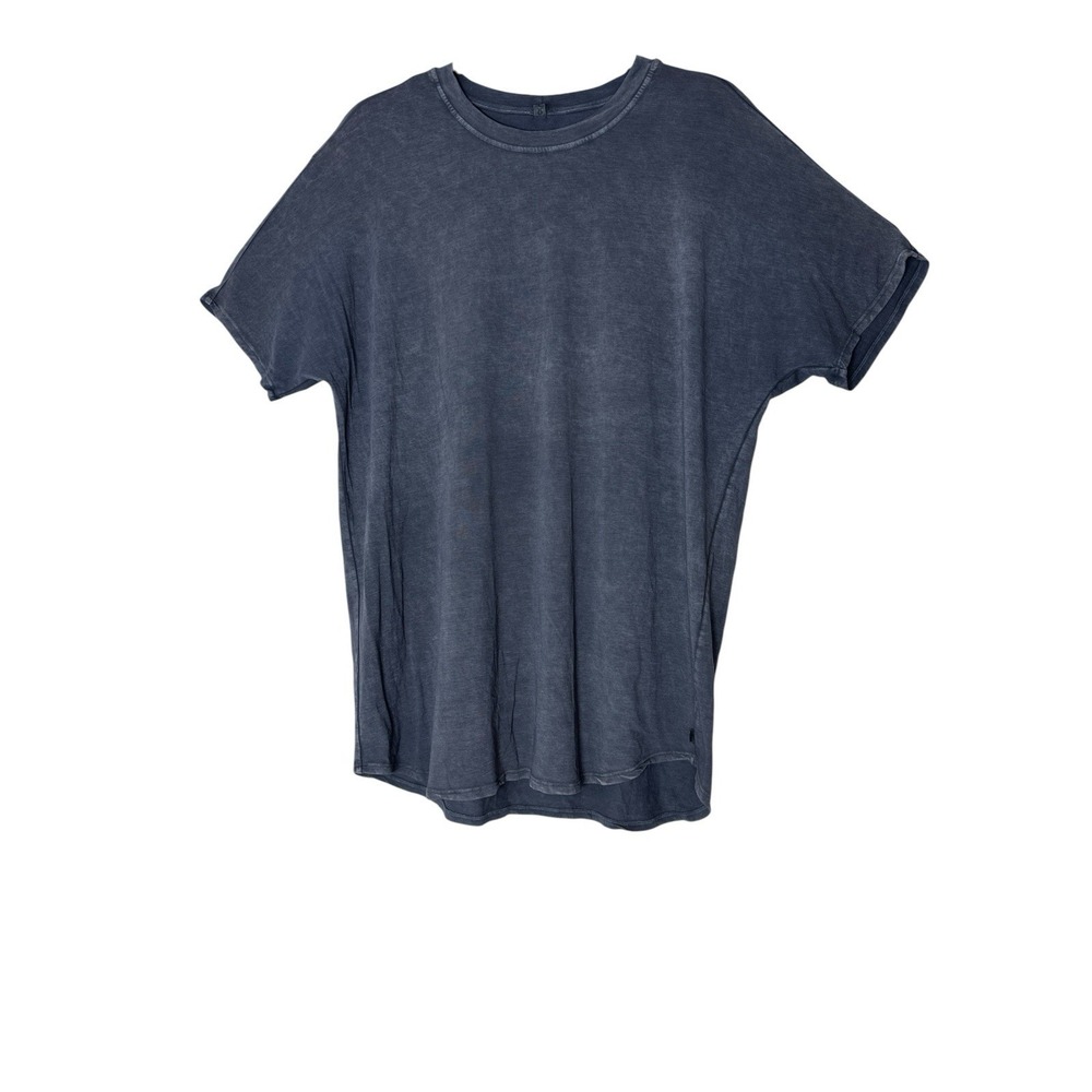 LULULEMON T-shirt Men's Large Gray Short Sleeve Stretch Athleisure Basic Workout